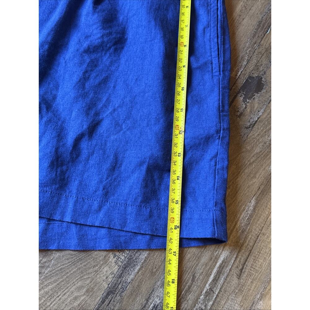 Madewell NWT XL Blue Shorts Nordstrom Linen Viscose Blend Loose Fit Casual Nice - Picture 11 of 16